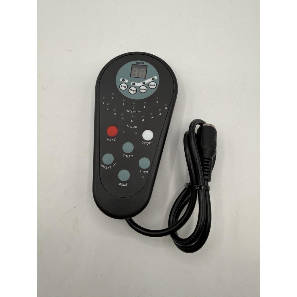 Relaxzen Heat & Vibration Hand Controller For Recliner 6 Button 8 Pin YKW111_SMT